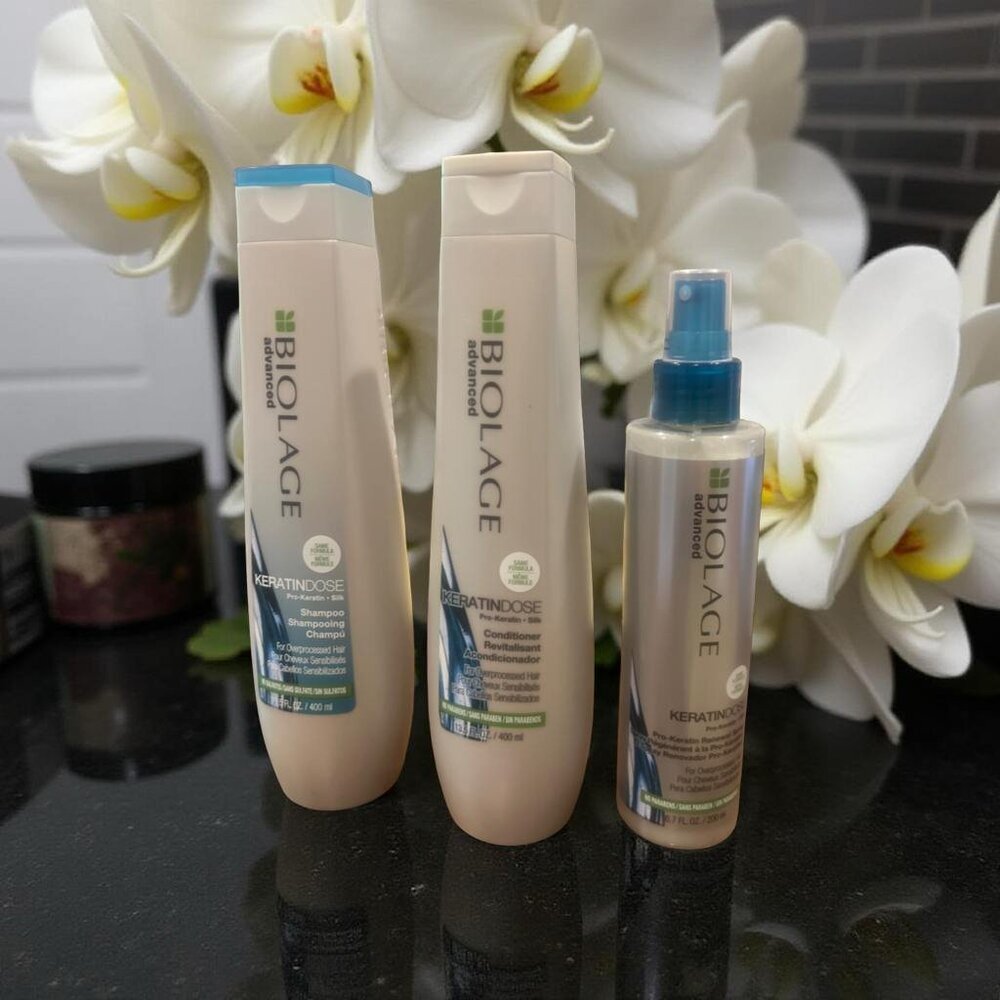 Biolage KeratinDose Breakage Prevention Set Shampoo Conditioner Renewal System